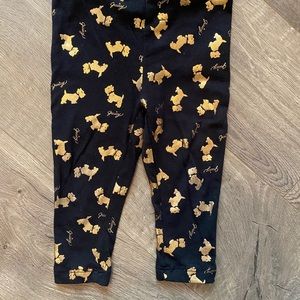 Juicy couture black gold pants